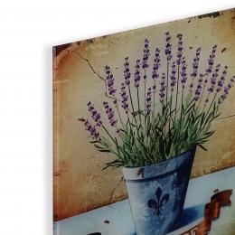 CUADRO CRISTAL LAVANDA 30X30 - Referencia: 20231441