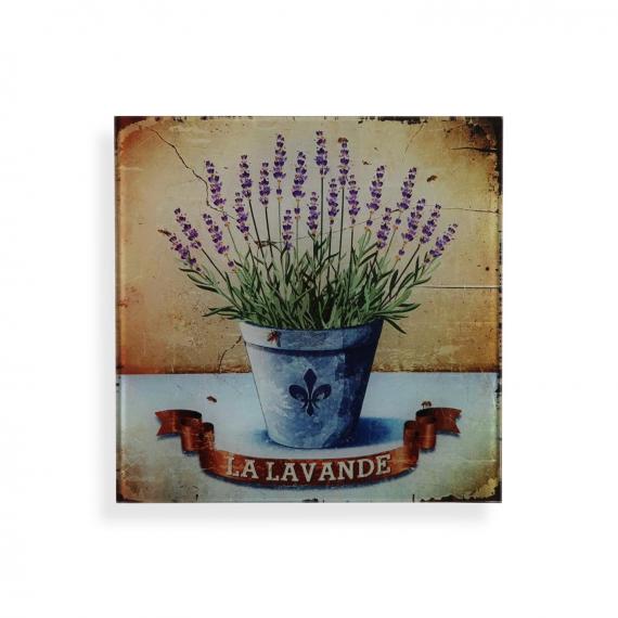 Foto CUADRO CRISTAL LAVANDA 30X30 - Referencia: 20231441