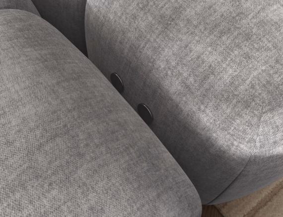 Foto Sofá Rinconera con Asiento Extensible Eléctrico – Levvi | Tela Gris