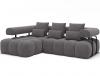 Foto Sofá Rinconera con Asiento Extensible Eléctrico – Levvi | Tela Gris