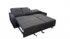 Foto Sofá cama 3 pl. moderno+USB+type-C+portavasos - Costa R 3 plazas - gris oscuro - 210 cm