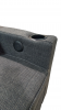 Foto Sofá cama 3 pl. moderno+USB+type-C+portavasos - Costa R 3 plazas - gris oscuro - 210 cm