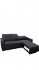 Foto Sofá cama 3 pl. moderno+USB+type-C+portavasos - Costa R 3 plazas - gris oscuro - 210 cm