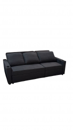 Sofá cama 3 pl. moderno+USB+type-C+portavasos - Costa R 3 plazas - gris oscuro - 210 cm