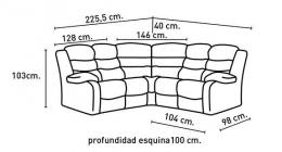 RINCONERA 2 RELAX TAP.103-32 MOD.LUXOR MARENGO