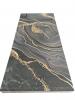Foto Placa decorativas en PVC - gris oscuro - dorado