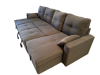 Foto Sofá Cama Chaise Longue COSTA U 280cm - USB y Almacenaje Gris oscuro