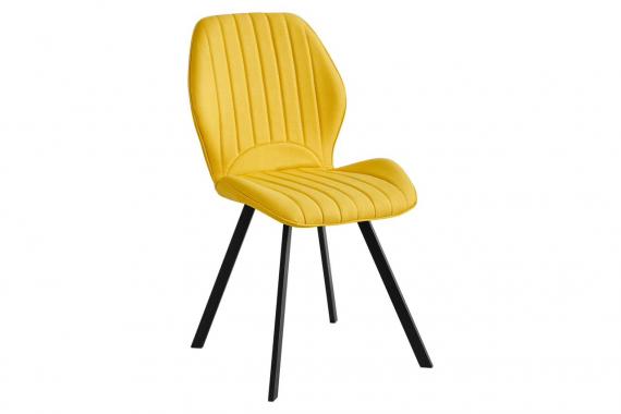 Foto PACK 4 SILLAS DELAWARE 2 MOSTAZA PATA NEGRA