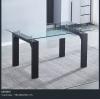 Foto MESA COMEDOR FIJA C/TRANSPARENTE MOD.SENSEI NEGRO