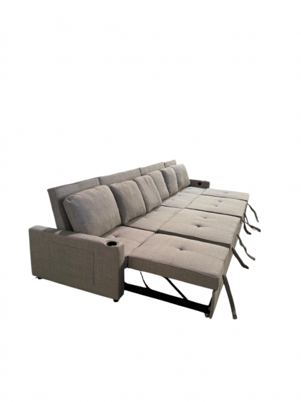 Foto Sofá cama 6 pl. moderno+USB+type-C+portavasos - Costa R 400 cm
