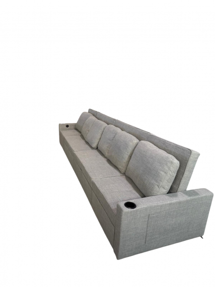Foto Sofá cama 6 pl. moderno+USB+type-C+portavasos - Costa R 400 cm