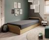 Foto Cama infantil PARYS 90x200 + arcon, gris oscuro