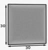 Foto Panel tapizado 30x30