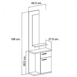 Entryway unit Model Enter Nelson - White