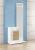 Entryway unit with mirror, 3 cushions – Prisma, White/Cambria