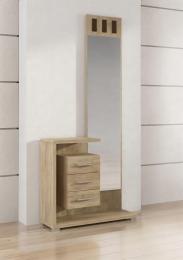 Entryway unit with mirror, 3 cushions – Prisma, Cambria