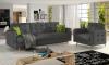 Foto Set Asgard 3 + 1 sofa cama+sillon, gris oscuro