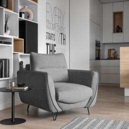Sillón - SILVA, Gris claro