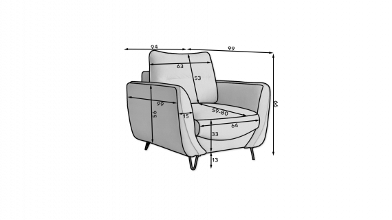 Foto Sillón - SILVA, Rosa