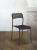 Silla de cocina económica en acero y plástico (blanco o negro) – Parla 10 und., negro