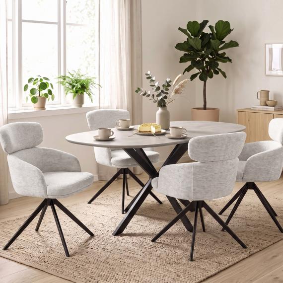 Foto SILLA GIRATORIA Crema claro - TUSO