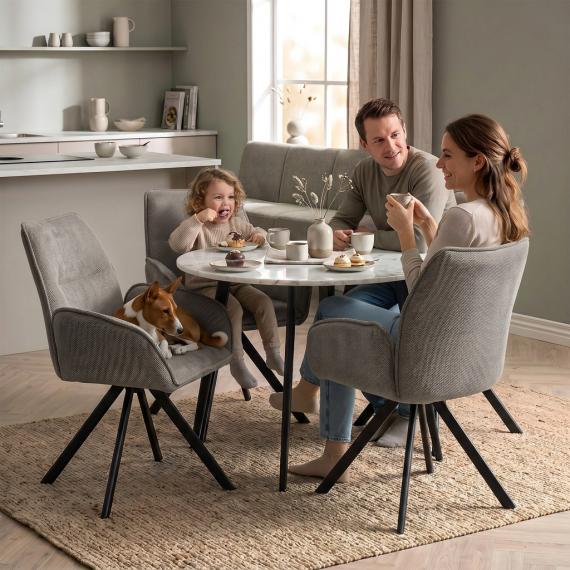 Foto SILLA GIRATORIA Beige Oscuro - ZERRA