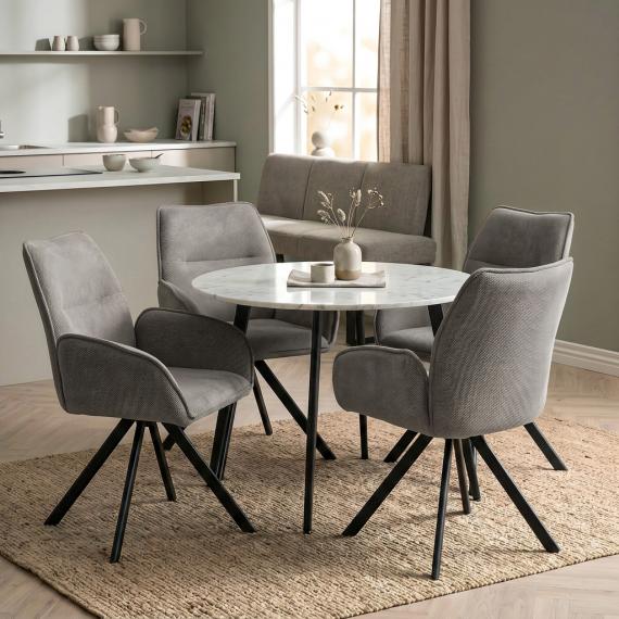 Foto SILLA GIRATORIA Beige Oscuro - ZERRA
