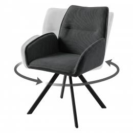 CHAIR SWIVEL Graphite Grey - ZERRA