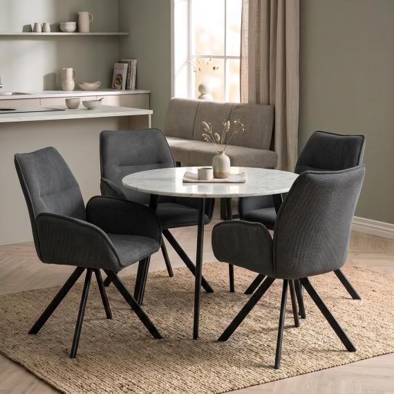 Photo CHAIR SWIVEL Graphite Grey - ZERRA