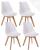Sillas  (Pack de 4 sillas) -  FINA, blanco