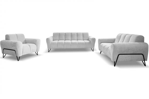 Foto Sofá 2 plazas - plata - 160cm - VOLARE