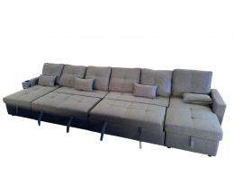 Sofá 2camas + 2 arcones+USB+TYPE-C+portavasos - Costa UXXL 406 CM x 130cm