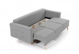 Sofá 3 plazas con cama - Asgard, Beige