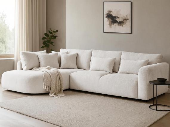 Foto Sofá 300 cm x 185 cm crema - JACOBS L