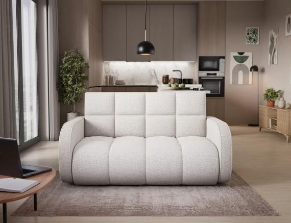 Foto Sofá cama - 154x103 - blanco - 3 plazas - Deverio