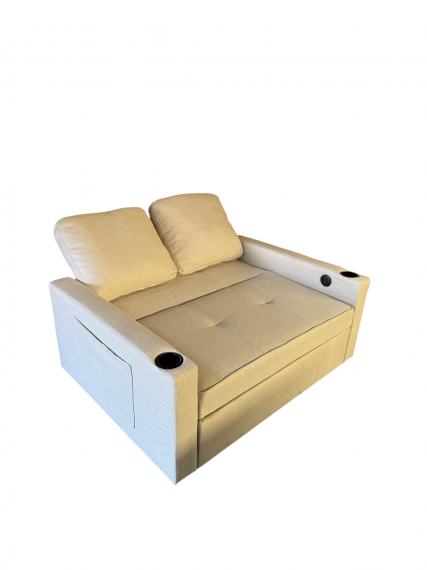 Foto Sofá cama 2 pl. moderno+USB+type-C+portavasos - Costa R 2 plazas