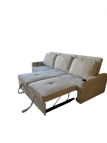 Foto Sofá cama 3 pl. moderno+USB+type-C+portavasos - Costa R 3 plazas XL 246 cm