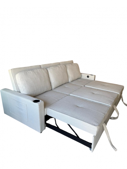 Foto Sofá cama 3 pl. moderno+USB+type-C+portavasos - Costa R 3 plazas XL 246 cm