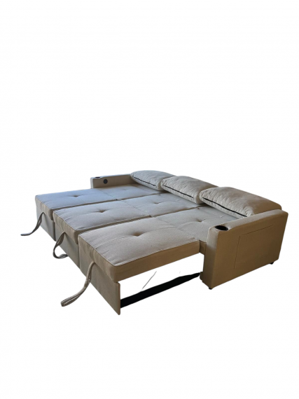 Foto Sofá cama 3 pl. moderno+USB+type-C+portavasos - Costa R 3 plazas XL 246 cm