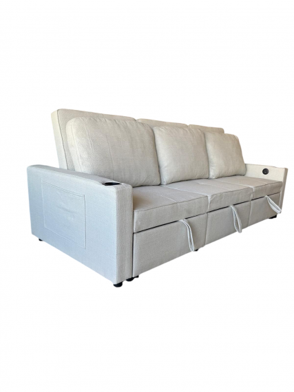 Foto Sofá cama 3 pl. moderno+USB+type-C+portavasos - Costa R 3 plazas XL 246 cm