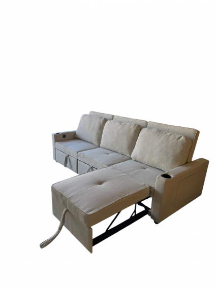 Foto Sofá cama 3 pl. moderno+USB+type-C+portavasos - Costa R 3 plazas XL 246 cm