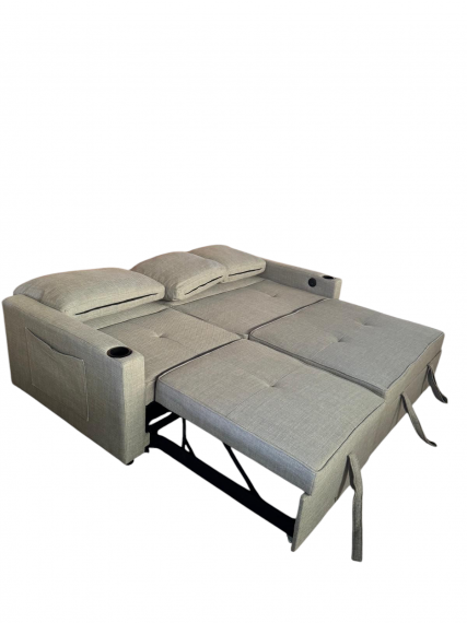 Foto Sofá cama 3 pl. moderno+USB+type-C+portavasos - Costa R 3 plazas