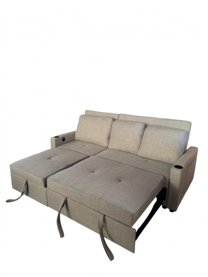 Foto Sofá cama 3 pl. moderno+USB+type-C+portavasos - Costa R 3 plazas
