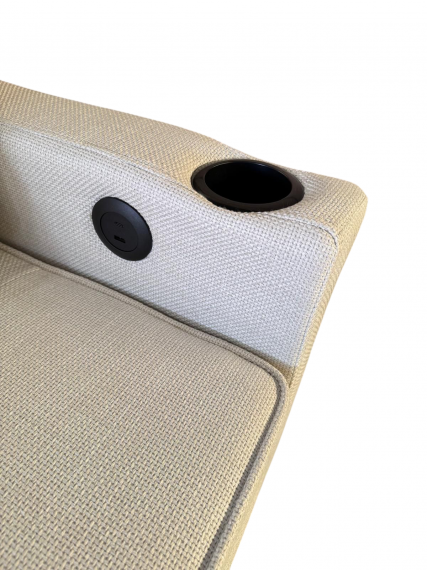 Foto Sofá cama 3 pl. moderno+USB+type-C+portavasos - Costa R 3 plazas