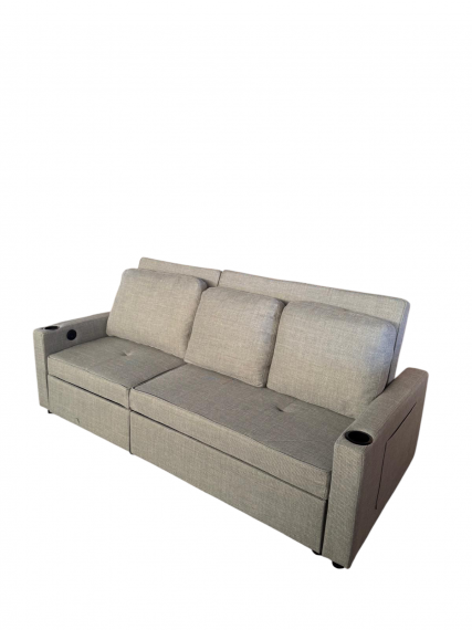 Foto Sofá cama 3 pl. moderno+USB+type-C+portavasos - Costa R 3 plazas