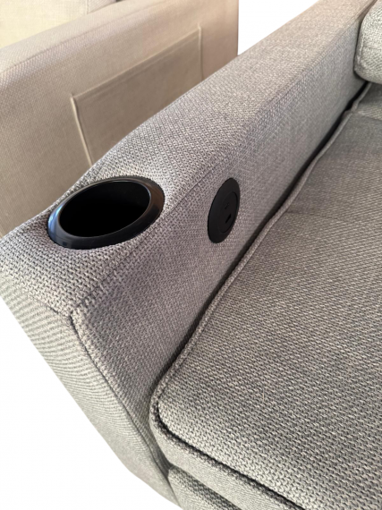 Foto Sofá cama 3 pl. moderno+USB+type-C+portavasos - Costa R 3 plazas