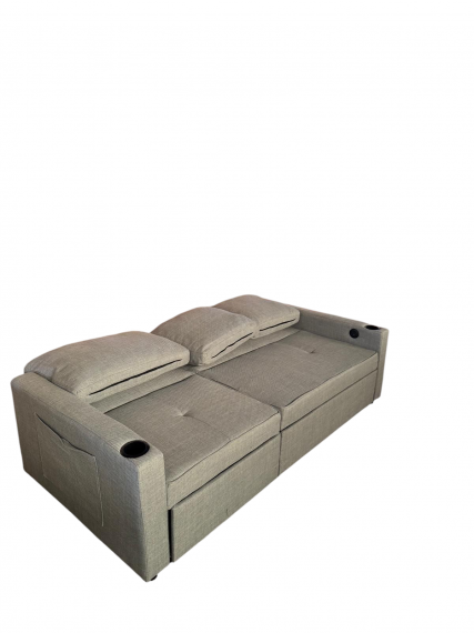 Foto Sofá cama 3 pl. moderno+USB+type-C+portavasos - Costa R 3 plazas