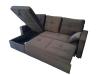 Foto Sofá cama 3 pl. reversible moderno con arcon de almacenamiento+USB+type-C+portavasos- negro - Costa L 217cm x 130cm