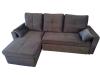 Foto Sofá cama 3 pl. reversible moderno con arcon de almacenamiento+USB+type-C+portavasos- negro - Costa L 217cm x 130cm