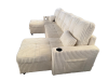 Foto Sofá Cama Chaise Longue COSTA U 280cm - USB y Almacenaje con Patas Altas Beige